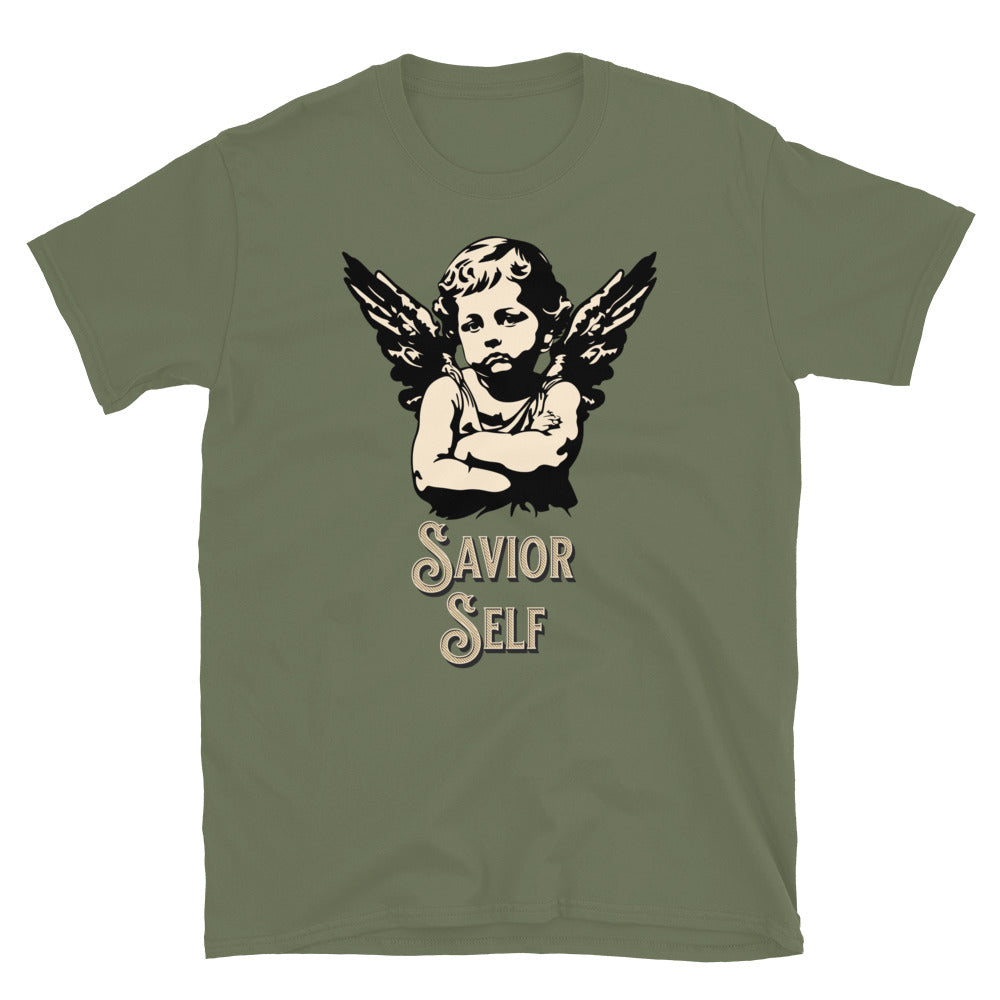Savior Self Girl Angel TShirt - Military Green Color - https://ascensionemporium.net